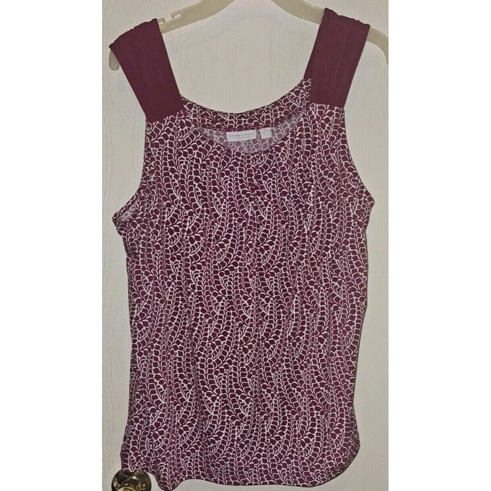 Women’s New York and Company Tank Top Stretch Sleeveless Pleated - Size XL Ny&Co